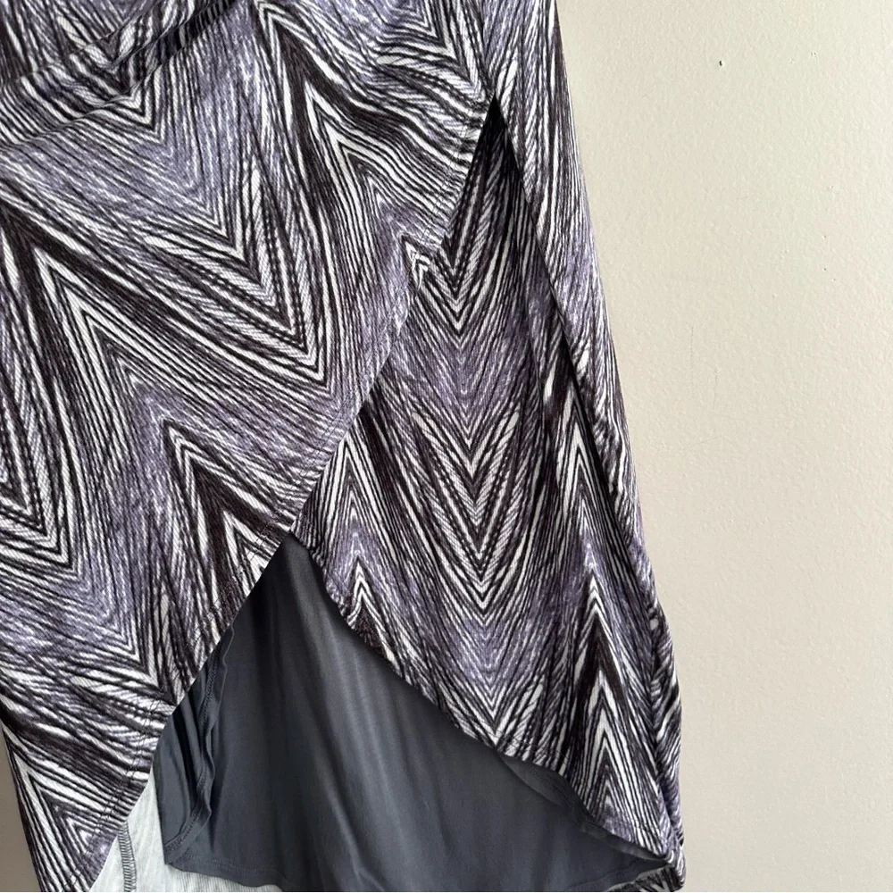 Maeve‎ • Abstract Jersey Faux Wrap Skirt
